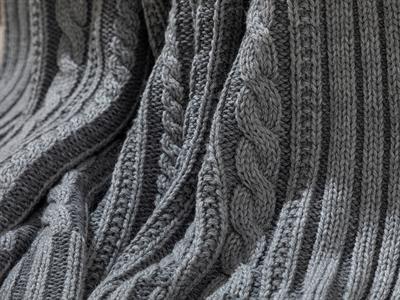 East Pole Шал За Диван Трико 130x170 см Сив