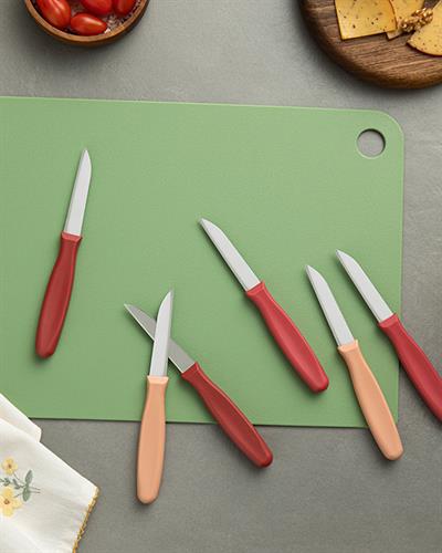 Easy Cut Steel 6 Set Knife 16 cm Red