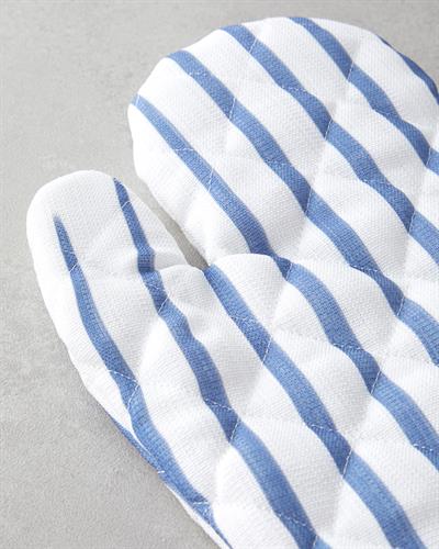 Кухненски Комплект 2 бр. Полиестер 17x30 см+20x20 см Бял - Морскосин