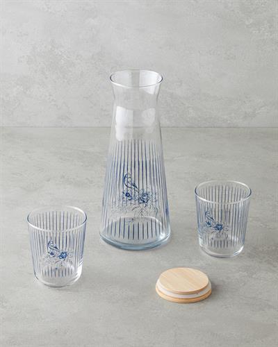 Pastel Сервиз За Вода 5 части Стъкло Розов