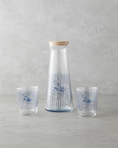 Pastel Сервиз За Вода 5 части Стъкло Розов