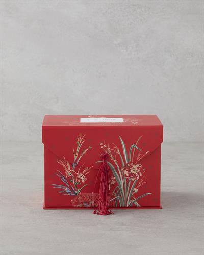 Чаша Китайски костен порцелан 460 мл Червен