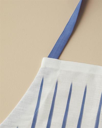 Кухненска Престилка Полиестер 65x75 см Бял - Морскосин