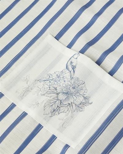 Кухненска Престилка Полиестер 65x75 см Бял - Морскосин