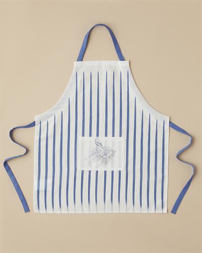 Кухненска Престилка Полиестер 65x75 см Бял - Морскосин