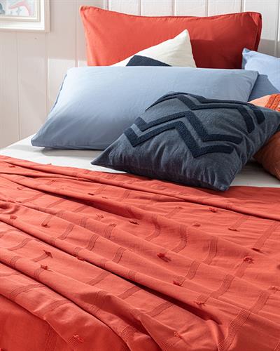 Edge Покривка King Size, С Жакард, Теракота, 240 X 220 Cm