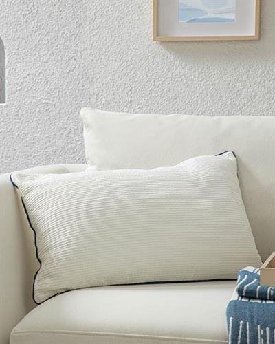 Edrian Декоративна Калъфка За Възглавница Бяло, 35 X 55 Cm