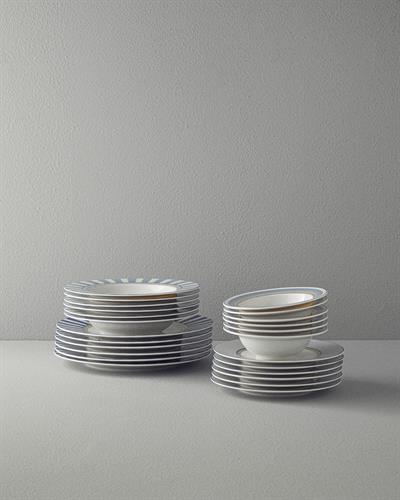 Effect Комплект За Хранене Порцелан 24 части за 6 души Морскосин