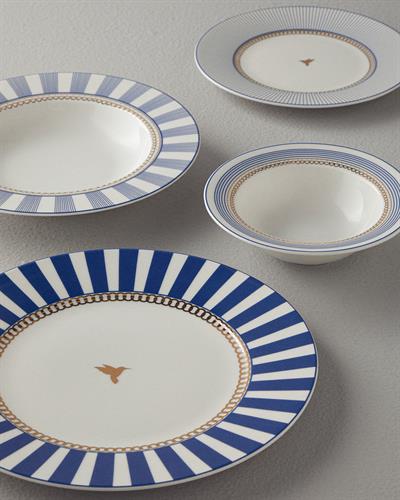 Effect Комплект За Хранене Порцелан 24 части за 6 души Морскосин