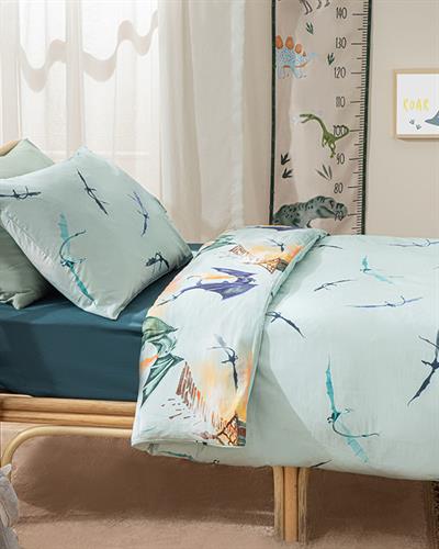 Ejderha Детско Спално Бельо Момче, Памучен, Зелено, 160 X 220 Cm