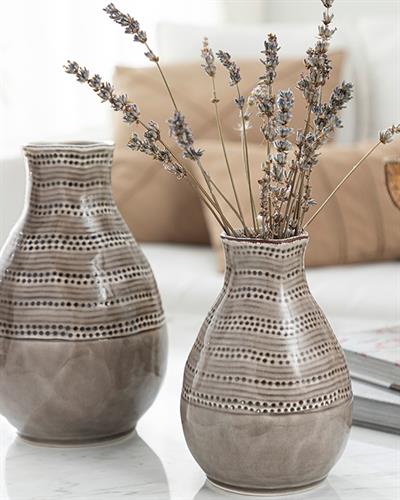 Elanor Ваза 10,7x10,7x15,5 см Кафяв