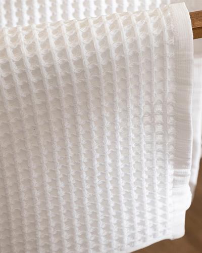 Elegance Комплект Кърпи За Баня 2 бр. Вафлена структура 41x76 см + 71x142 см Бял