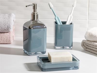 Elegance КОМПЛЕКТ ЗА БАНЯ 3 комплект Кристал 17,5x6,5x6,5 cm+9x6,5x6,5 cm+1 Green