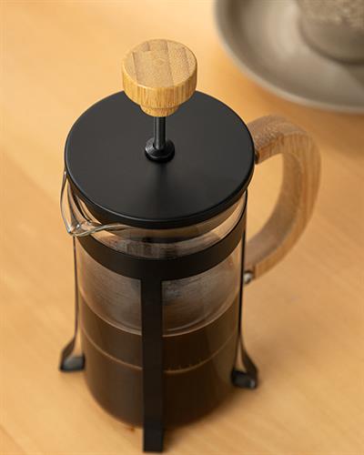 Elegance Френч Прес Жакард С Граници, Черно, 350 Ml