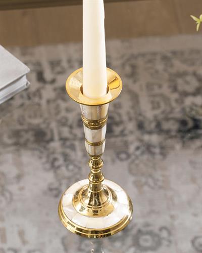 Elegance Свещник 7,5x7,5x17,5 см Златен