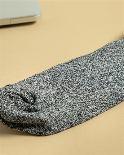 Elegant Cotton Mens Long Length Sock 40-44 Anthracite
