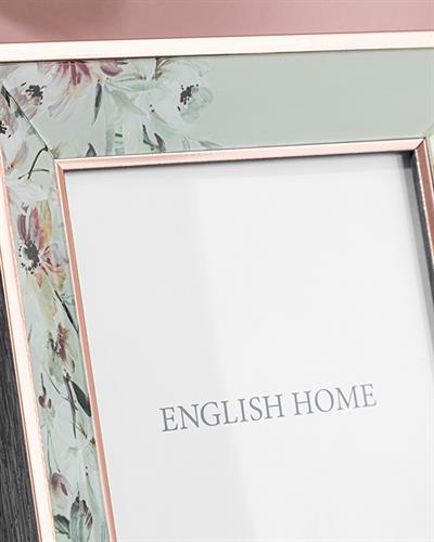 Elegant Flower Рамка Стъкло 15x21 см Златен