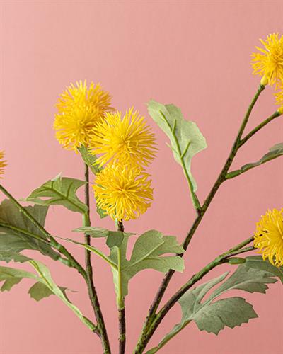 Elegant Flower Изкуствено Цвете Един Стрък 31 см Жълт