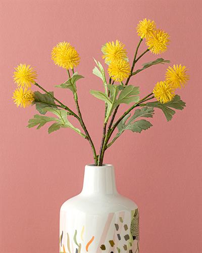 Elegant Flower Изкуствено Цвете Един Стрък 31 см Жълт