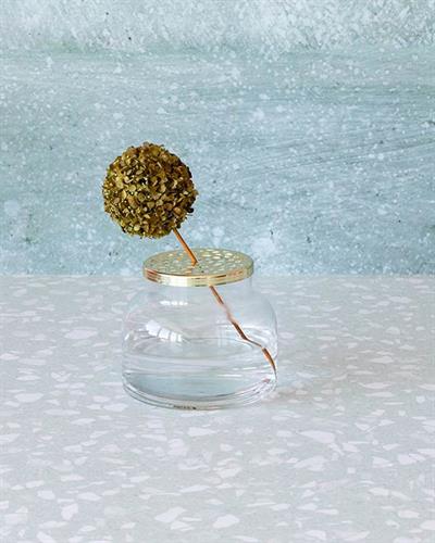 Elegant Paisley Ваза Никел 10x10x10 см Прозрачен