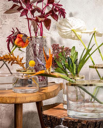 Elegant Paisley Ваза Никел 9x9x15 cm Прозрачен