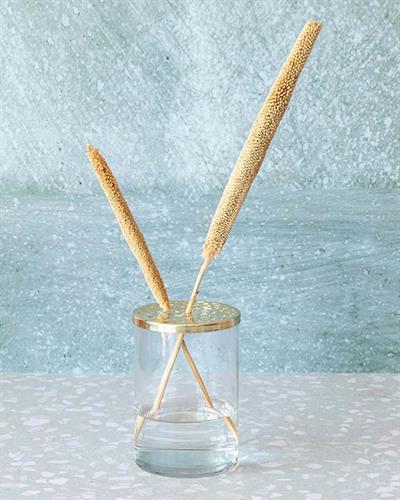 Elegant Paisley Ваза Никел 9x9x15 cm Прозрачен