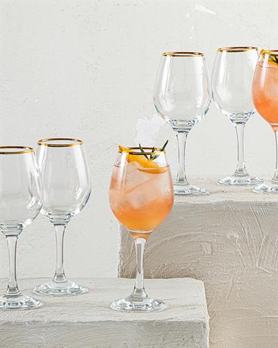 Elegante Чаши Със Столче 6 бр. Стъкло 365 мл Прозрачен