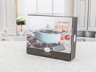 Elena ТЕНДЖЕРА Стъклен с капак Гранит 26 cm Mint