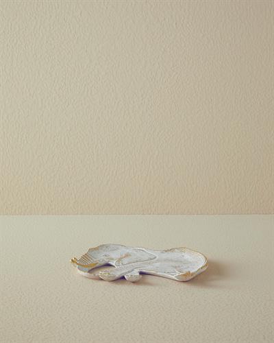 Elephant Декоративна Чиния Полирезин 19,5x2x15 см Златен