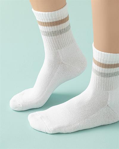 Elisa Спортни Чорапи Дамски 2 Бр., Памучен Полиестер, Екру-Сиво, 36-40