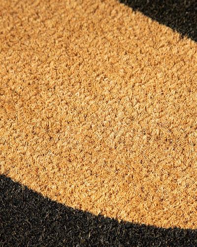 Elisa Printed Doorstep Mat 35x60 cm Natural - Black