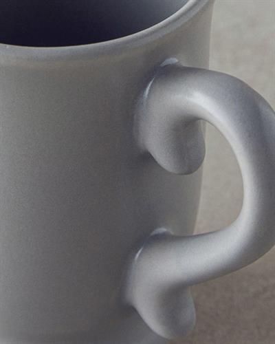 Elite Ceramic Cup 140 ml Gray