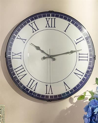 Elite Wall Clock 35 cm Navy Blue
