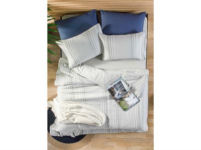 Elite Diamond СПАЛНО БЕЛЬО КОМПЛЕ Единичен Багрени нишки 160x220 cm Сив