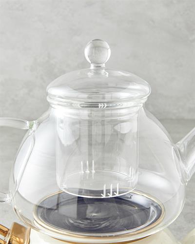 Eliza Чайник Мини Емайлиран 0,50 л + 1,1 л Кремав