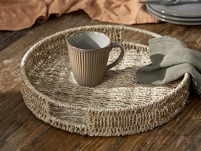 Ella Табла Кръгъл, Ракита, Кафяво, 40 Cm