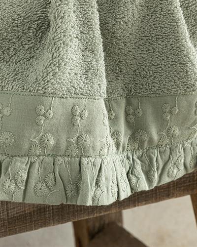 Emily Хавлии За Ръце С Бродирано, Памучен, Морско Зелено, 30 X 40 Cm