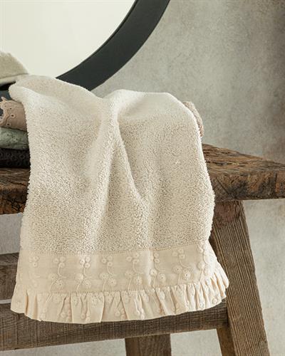 Emily Хавлии За Ръце С Бродирано, Памучен, Светло Бежово, 30 X 40 Cm