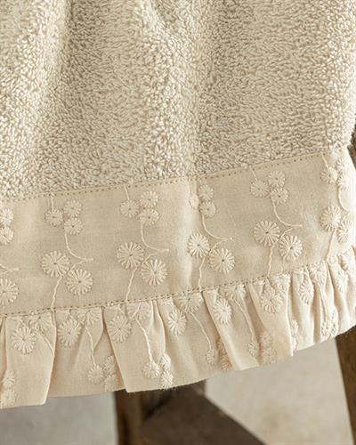 Emily Хавлии За Ръце С Бродирано, Памучен, Светло Бежово, 30 X 40 Cm