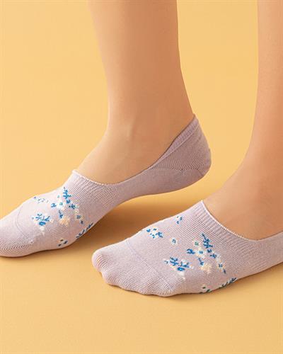 Emma Cotton Women Single Ballet Socks 36-40 Lilac.