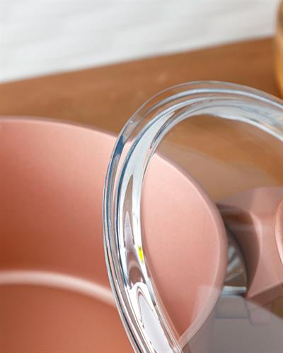 Emma Granite With Glass Lid Deep Pan 20 cm Bronze