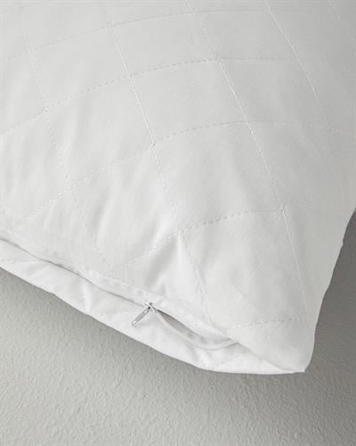 English Home Протеktор За Възглавница Ватиран, Памучен, Бяло, 50 X 70 Cm