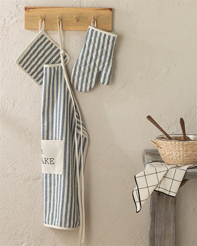 Enjoy Комплект Кухненски Престилки 3 Бр., Памучен, Тъмно Синьо, 60X75 Cm