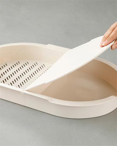 Enjoy ДЪСКА ЗА РЯЗАНЕ С контейнер за събиране Пластмасов Beige