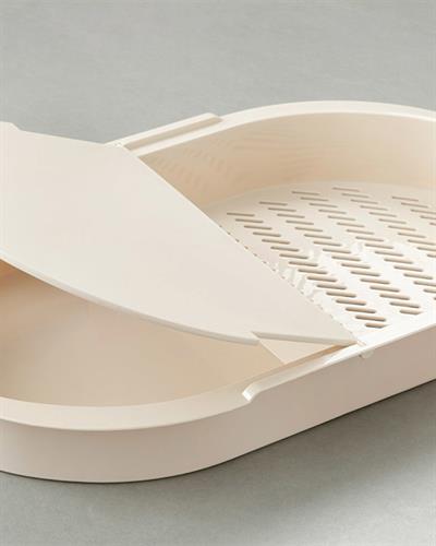 Enjoy ДЪСКА ЗА РЯЗАНЕ С контейнер за събиране Пластмасов Beige