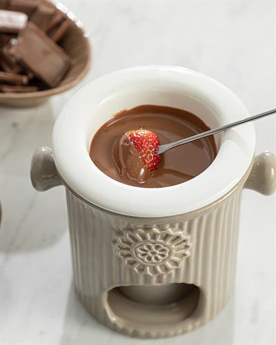 Enjoy Фондю Комплект Stoneware, Бежово, 250 Ml