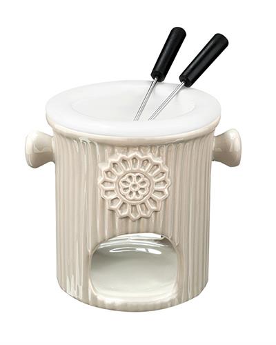 Enjoy Фондю Комплект Stoneware, Бежово, 250 Ml