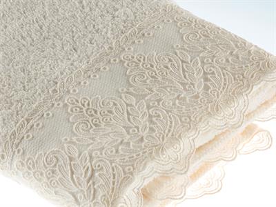 Enormous Rose ХАВЛИЯ ЗА ЛИЦЕ С дантела 50x80 cm Cream.