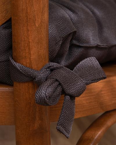 Enric Възглавница За Стол Полиестер, Антрацит, 40 X 40 Cm