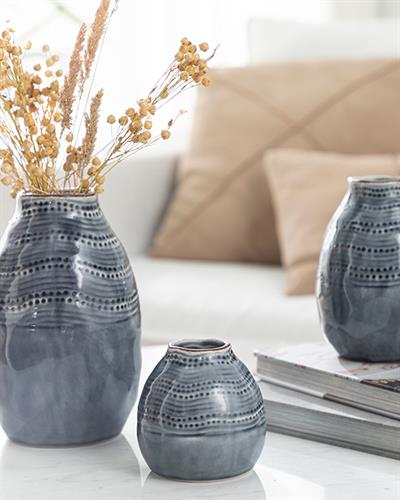 Erica Ваза Синьо, 11,5 X 11,5 X 17,3 Cm